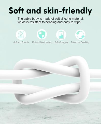 كابل USB C إلى USB C ، 60W USB Type C Cable Fast Charging Cable (3ft ، 2pack) for iPhone 16 15 Series ، for Samsung S25/S24/23 ، لـ iPad Pro Air ، لـ MacBook Pro والمزيد in Saudi Arabia