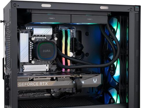 ABS Eurus Aqua Gaming PC - Windows 11 - Intel Core I9-14900KF - Geforce RTX 5070 TI - DLSS 4 - أداء مدته AI - 32GB DDR5 6400-2TB M.2 NVME SSD - EA14900KF5070TI2 in Kuwait