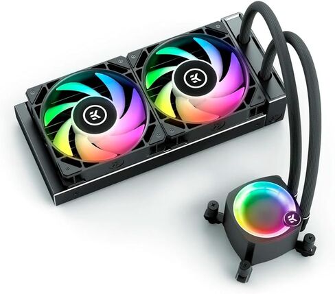 مبرد وحدة المعالجة المركزية السائل الكل في واحد EK Nucleus AIO CR240 Lux D-RGB مع مراوح EK FPT، وأجزاء كمبيوتر لتبريد المياه، ومروحة 120 مم، متوافق مع أحدث وحدات المعالجة المركزية Intel وAMD in Saudi Arabia