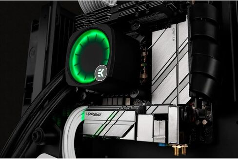 مبرد وحدة المعالجة المركزية السائل الكل في واحد EK Nucleus AIO CR240 Lux D-RGB مع مراوح EK FPT، وأجزاء كمبيوتر لتبريد المياه، ومروحة 120 مم، متوافق مع أحدث وحدات المعالجة المركزية Intel وAMD in Saudi Arabia