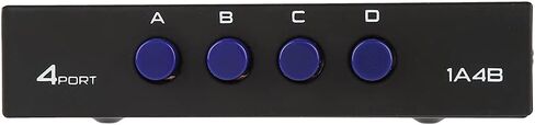 Zjchao USB Switch 2 Port 4 Port Manual Switch Fox للمشاركة المحيطية مع Switcher Scanner USB 2.0 in Saudi Arabia