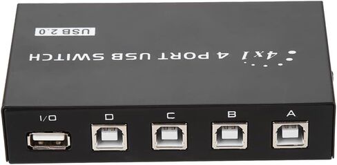 Zjchao USB Switch 2 Port 4 Port Manual Switch Fox للمشاركة المحيطية مع Switcher Scanner USB 2.0 in Saudi Arabia