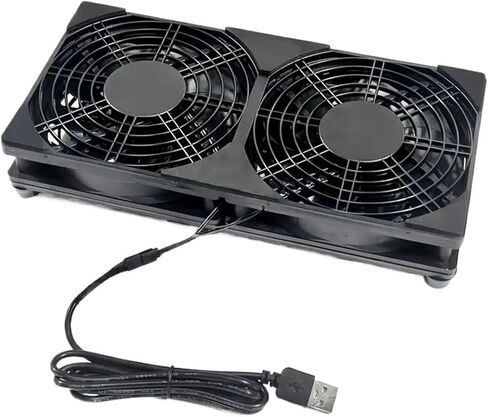 1pc 120mm 240mm مروحة مروحة مروحة التبريد DIY PC Box TV Wireless Silent 5V Power USB 12cm مع مسامير واقية (1) in Saudi Arabia