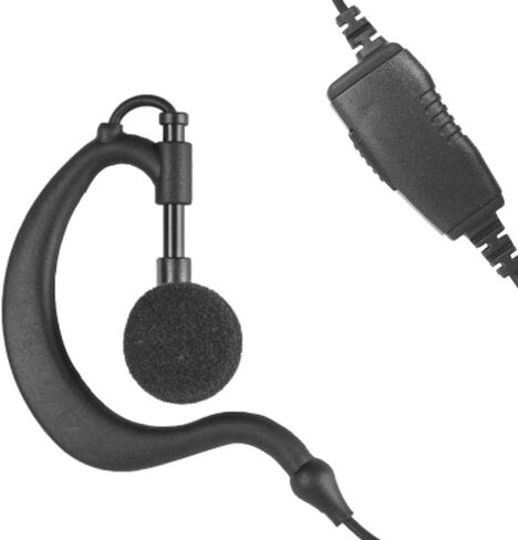 1-Wire Earhook Inline PTT for Vertex Standard EVX-S24 Two-Way Radios in Saudi Arabia