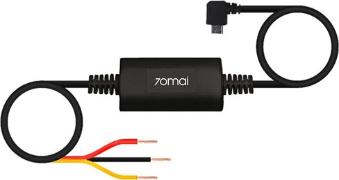 70 ام ايه اي مجموعة اسلاك صلبة، USB صغير بطول 10 قدم لكاميرا لوحة القيادة 70 ام ايه اي للسيارة، 12 فولت - 30 فولت الى 5 فولت/2.4 امبير، حماية من الجهد المنخفض، مزود طاقة مراقبة وقوف السيارات على مدار in Kuwait