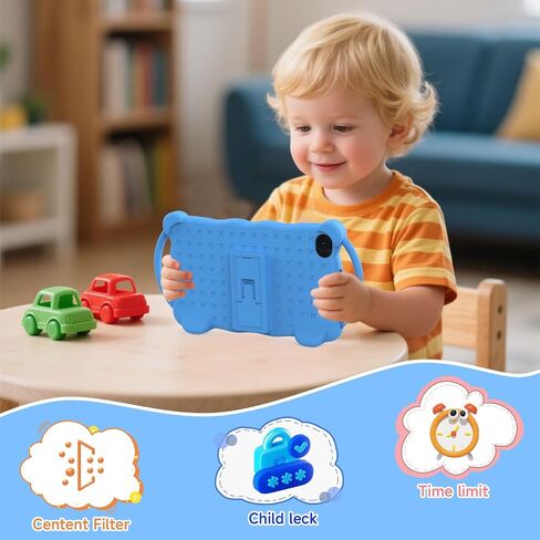 Kids Tablet 7 بوصة Android 14.0 لطفل صغير ، 4 جيجابايت ذاكرة الوصول العشوائي 32GB ROM Bluetooth IPS شاشة Google Play YouTube Parental Control Dual Campar in Saudi Arabia