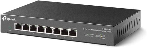 TP-Link Ungeding 8-Port 2.5g مفتاح سطح المكتب متعدد الجيجابت ، والتحكم في تدفق 802.3x ، 802.1p/DSCP QOS ، مثالي للمكتب الصغير والمنزلي مع تصميم بدون مروحة ، غلاف معدني ، قابس ولعب (TL-SG108-M2) in Saudi Arabia