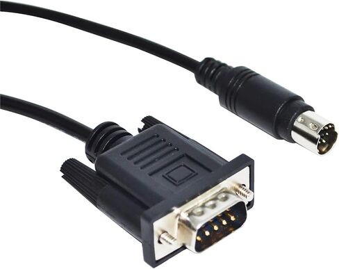 RS232 DB9 D-SUB 9PIN إلى MINI DIN 6PIN MD6 كابل اتصالات البرمجة لـ LS XGB-XBC XGK XEC إلى PMU Kable (1.8M) in Kuwait