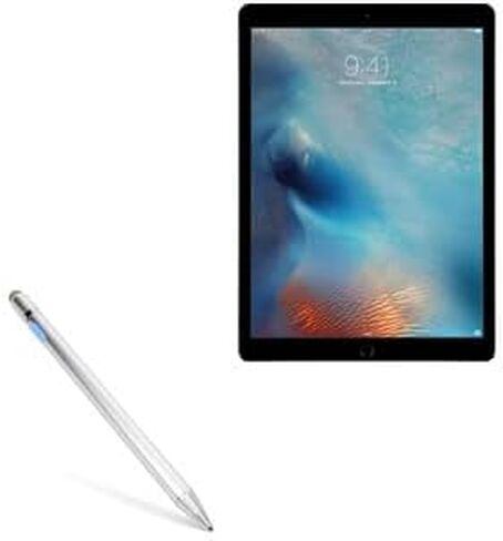 Boxwave Stylus Pen متوافق مع Apple iPad Pro (1st Gen 2015) (12.9 in) - Accupoint Active Stylus ، القلم الإلكتروني مع نصيحة فائقة - Silver Metallic in Saudi Arabia