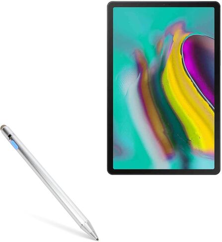 BoxWave Stylus Pen Compatible with Samsung Galaxy Tab S5e LTE - AccuPoint Active Stylus, Electronic Stylus with Ultra Fine Tip - Metallic Silver in Saudi Arabia