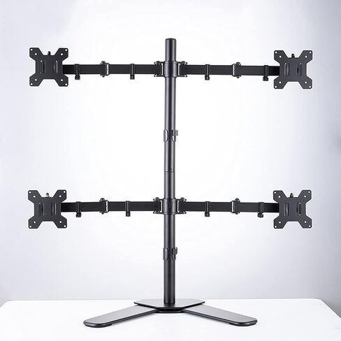 Quad Four Arm Desk Mount Orgonomic LCD Computer Monitor Monitor Bracket Stand Tilt Rotation 17 "-32" دعم الشاشة in Saudi Arabia