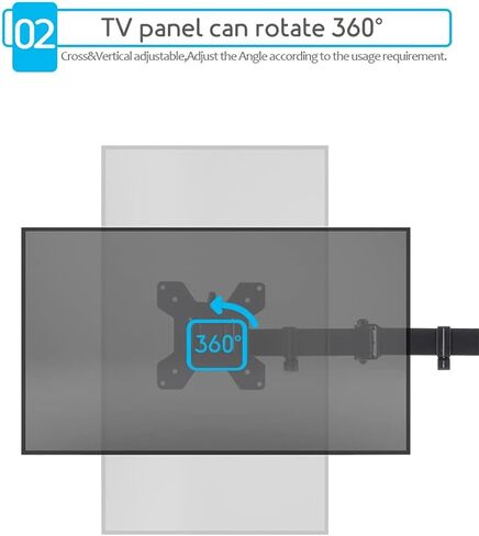 Quad Four Arm Desk Mount Orgonomic LCD Computer Monitor Monitor Bracket Stand Tilt Rotation 17 "-32" دعم الشاشة in Saudi Arabia