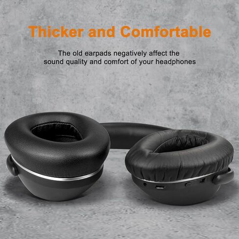 Soulwit Lambskin Earpads استبدال Sennheiser PXC480 ، PXC550 ، PXC 550 -II ، MB660 UC ، MB 660 MC ، وسائد منصات الأذن لـ EPOs Adapt 660 ، مع رغوة عزل الضوضاء - أسود - أسود. in Saudi Arabia