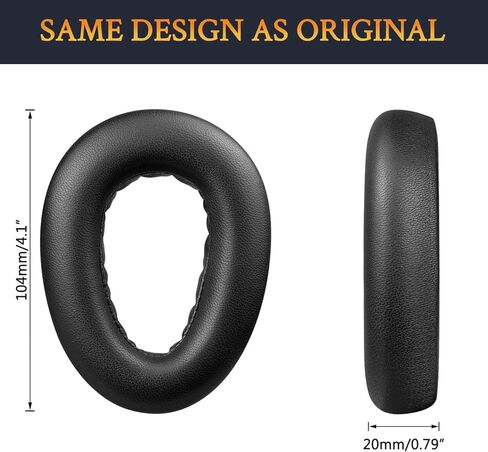 Soulwit Lambskin Earpads استبدال Sennheiser PXC480 ، PXC550 ، PXC 550 -II ، MB660 UC ، MB 660 MC ، وسائد منصات الأذن لـ EPOs Adapt 660 ، مع رغوة عزل الضوضاء - أسود - أسود. in Saudi Arabia