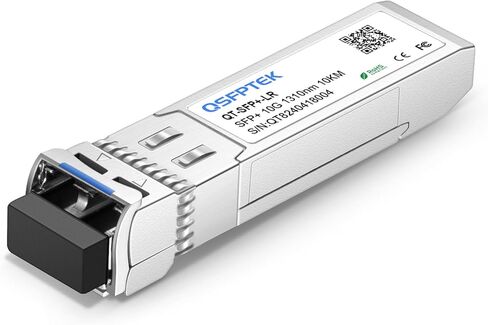 QSFPTEK 10GBASE-LR SFP Module, 10gbe SFP+ 1310nm 10km Duplex LC SMF DOM Optical Networking Transceivers, MINI GBIC Compatible SFP-10G-LR, and Other Open Switch, 1pc in Kuwait