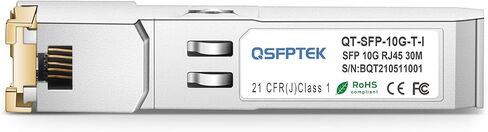 QSFPTEK 10GBASE-LR SFP Module, 10gbe SFP+ 1310nm 10km Duplex LC SMF DOM Optical Networking Transceivers, MINI GBIC Compatible SFP-10G-LR, and Other Open Switch, 1pc in Kuwait