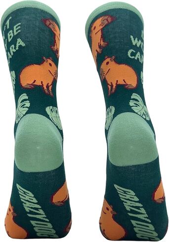 Crazy Dog T-Shirts Women's Save The Floaty Potatoes Socks Funny Manatee Ocean Novelty Graphic Footwear, Blue, One size in Kuwait