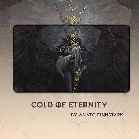 Paramint Cold of Eternity (مخيطة) - مفرش لعب MTG من Anato Finnstark، LOTR Lord of The Rings - متوافق مع مفرش اللعب Magic The Gathering - Play MTG، YuGiOh، TCG - تصميمات فنية أصلية لبساط اللعب in Saudi Arabia