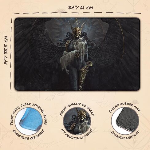 Paramint Cold of Eternity (مخيطة) - مفرش لعب MTG من Anato Finnstark، LOTR Lord of The Rings - متوافق مع مفرش اللعب Magic The Gathering - Play MTG، YuGiOh، TCG - تصميمات فنية أصلية لبساط اللعب in Saudi Arabia