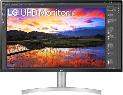 LG 31.5 "HDR10 IPS UHD 4K Monitor (3840x2160) مع DCI-P3 95 ٪ (TYP.) ، AMD FreeSync ، مزامنة الإجراء الديناميكي ، المثبت الأسود ، Maxx Audio & Engonomic (32BN67U-B) in Kuwait