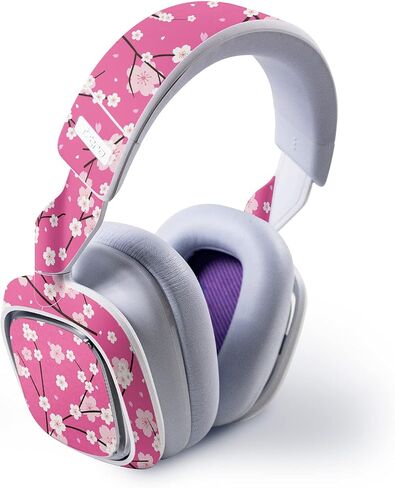 Mayyskins Skin متوافق مع Astro A30 Wireless Geaming سماعة - Sakura Pink | غلاف الالتفاف الواقي ، الدائم ، والفريد من نوعه | من السهل تطبيق الأنماط وإزالتها وتغييرها | صنع في الولايات المتحدة in Kuwait