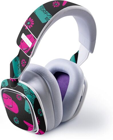 MightySkins Skin Compatible with Astro A30 Wireless Gaming Headset - Neon Cowgirl | Protective, Durable, and Unique Vinyl Decal wrap Cover | Easy to Apply, Remove, and Change Styles | Made in The USA in Saudi Arabia