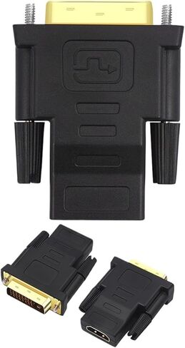 DVI to HDMI-Compatible Adapter 1080P Male to Female Video Converter 24K Plated pl-UG DVI to HDMI-Compatibl Cable Converter in Saudi Arabia