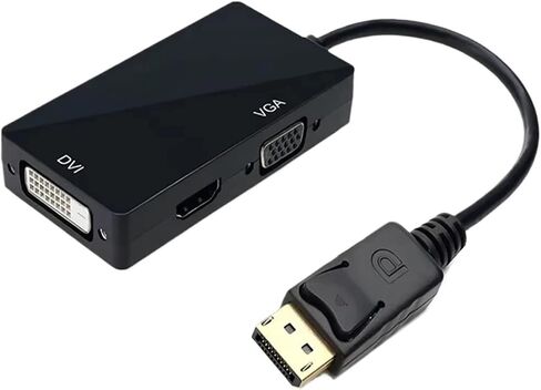 DisplayPort DP to HDMI-Compatible DVI Adapter Cable 1080P Display Port Converter Connector for PC Projector HDTV(DP to HDMI-compatibl) in Saudi Arabia