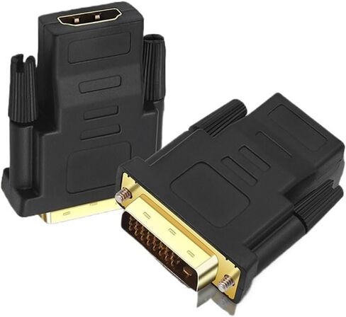 محول منفذ DVI-D 1080p ذكر إلى أنثى DVI-D 24+1 إلى محول كابل متوافق مع HDMI 24K PL-AUG لجهاز PC HDTV Projector in Kuwait
