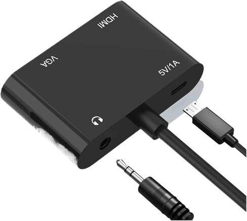 Grwibeou to HDMI Adapter ، 1080p Splitter 1 في 2 إخراج لأجهزة الكمبيوتر المكتبية أجهزة الكمبيوتر المحمولة مراقبة أجهزة الكمبيوتر in Saudi Arabia
