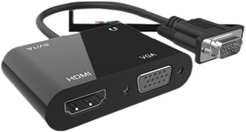 Grwibeou to HDMI Adapter ، 1080p Splitter 1 في 2 إخراج لأجهزة الكمبيوتر المكتبية أجهزة الكمبيوتر المحمولة مراقبة أجهزة الكمبيوتر in Saudi Arabia