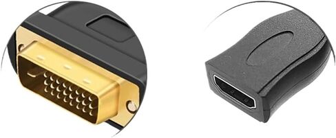 عرض DVI إلى كابل HDMI الذكور للإناث كابل محول عالي الدقة الكابل ثنائي الاتجاه الكابل القصير HDMI إلى DVI24 in Saudi Arabia