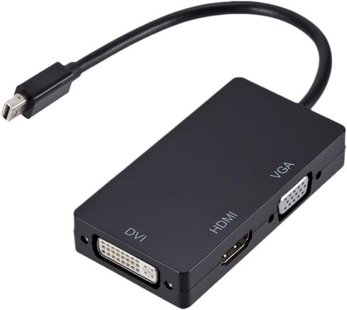 PZZPSS 3 in 1 DisplayPort DP Male to DVI HDMI محول محول DisplayPort Cable لجهاز عرض الكمبيوتر (أسود) in Saudi Arabia
