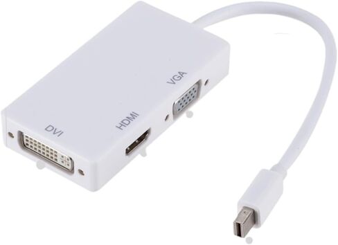 PZZPSS 3 in 1 DisplayPort DP Male to DVI HDMI محول محول DisplayPort Cable لجهاز عرض الكمبيوتر (أسود) in Saudi Arabia