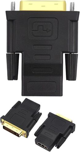 DVI to HDMI-Compatible Adapter 1080P Male to Female Video Converter DVI to HDMI-Compatibl Cable Converter for PC HDTV Projector in Saudi Arabia