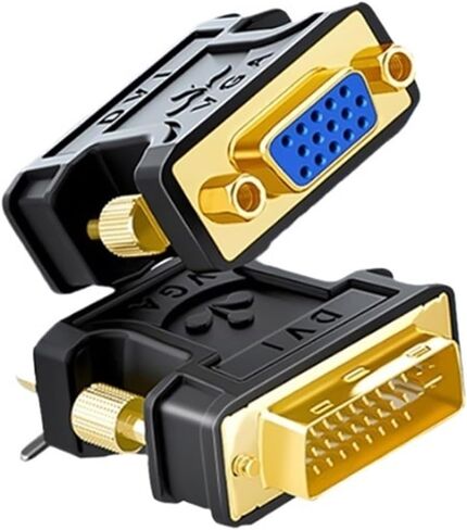 Samzhe 24+5 DVI-I ذكر إلى محول فيديو أنثى HDMI HDTV LCD Moniator Adapter DVI إلى جهاز الكمبيوتر اللوحي (HDMI إلى DVI أنثى) in Saudi Arabia
