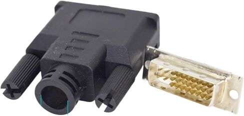 1pc DVI 24+5 Male DVI-D 24+5 Pin Male Solder TY>pe Adapter Connector Black in Saudi Arabia