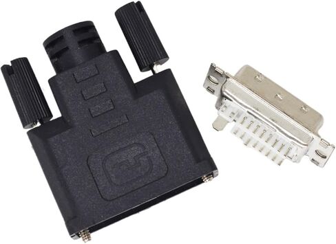 1pc DVI 24+5 Male DVI-D 24+5 Pin Male Solder TY>pe Adapter Connector Black in Saudi Arabia