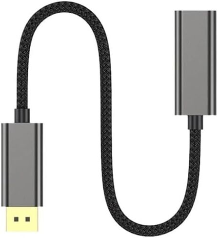 4K DisplayPort to HDMI كابل الفيديو ، محول الفيديو 4K 30Hz 1080P ، DP FAMALE إلى HDMI Male Cord for HDTV PC Projector إلخ in Saudi Arabia