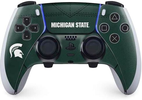 Skinit Skinit Gaming Gaming Skiner مع PS5 DualSense Edge Pro Controller - تصميم رسائل MSU المرخصة من جامعة ولاية ميشيغان المرخصة رسميًا in Saudi Arabia