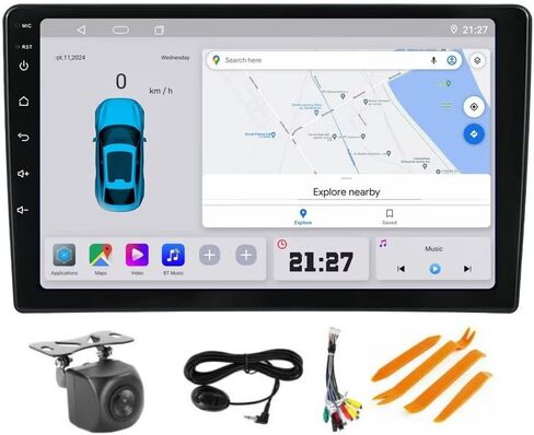 2K 10.1 "ستيريو سيارة تعمل باللمس لفورد Transit 250 350 شاحنات الشحن 2018-2024 Stereo 8 Core 6+128GB UPGRADE THERD UND مع CAR-PLAY و Android AUTO/SWC/DSP/AHD كاميرا in Kuwait