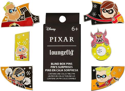 Loungefly Disney - Pixar - Incredibles - شراء دبوس الأعمى - Disney Pixar: The Incredibles M0 دبابيس - بروش حداثة قابلة للتحصيل لطيف - للحقائب والحقائب - فكرة الهدية in Kuwait