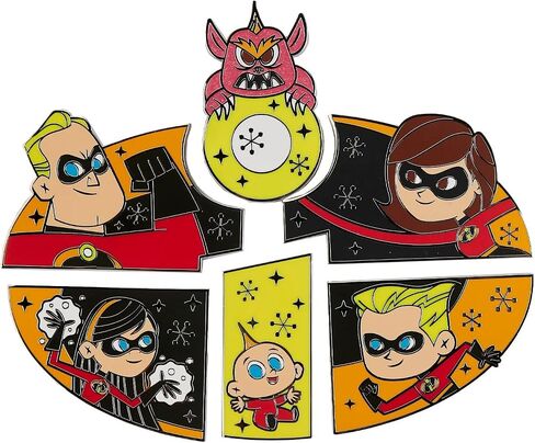 Loungefly Disney - Pixar - Incredibles - شراء دبوس الأعمى - Disney Pixar: The Incredibles M0 دبابيس - بروش حداثة قابلة للتحصيل لطيف - للحقائب والحقائب - فكرة الهدية in Kuwait