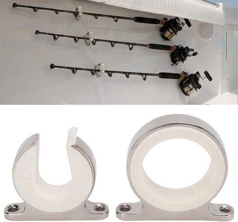 Pilipane Fishing Rod Holder, 316 Stainless Steel Horizontal Fishing Rod Rack and Multiple Rod Holder for Marine Automobile Truck RV, Rod Holder Storage Universal in Saudi Arabia