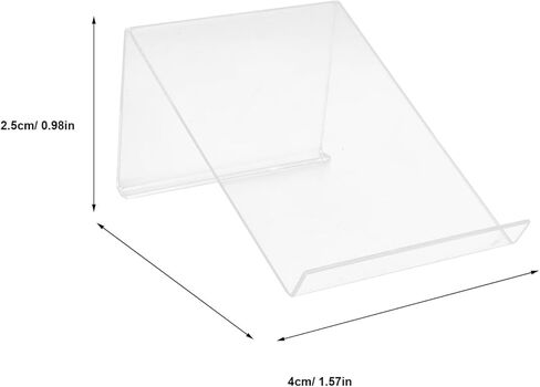 POPETPOP Phone Stand for Desk Stylish Desktop Holder for Landline Cellphones Durable Support for Office Use Non Slip Design Maximizing Space Transparent Riser in Saudi Arabia