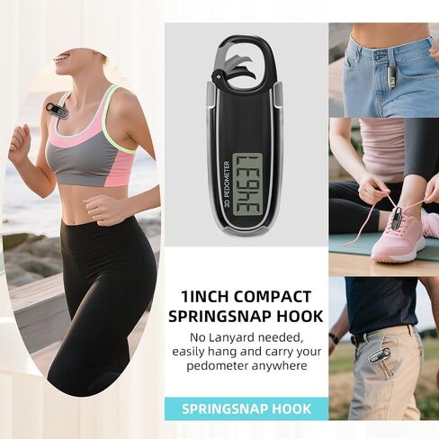 عداد الخطى البسيط للمشي ، تعقب الخطوة الدقيقة مع Carabiner ، عداد خطوة ثلاثية الأبعاد للرجال كبار السن من الرجال ، تعقب الخطوة الدقيقة مع كارابينر in Saudi Arabia