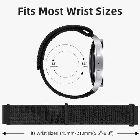 Daqin 22mm 20mm 18mm Quick Release Band متوافق مع Garmin Venu 3 2/Forerunner 255 265 955/vivoactive 5 6 4 3 ، أحزمة ساعة نايلون ، استبدال الرياضة القابلة للتعديل لـ Samsung Galaxy Watch 7 6 5 4/3 45 ملم/Galaxy Watch النساء ، 3 عبوات ، 3 عبوات ، in Kuwait