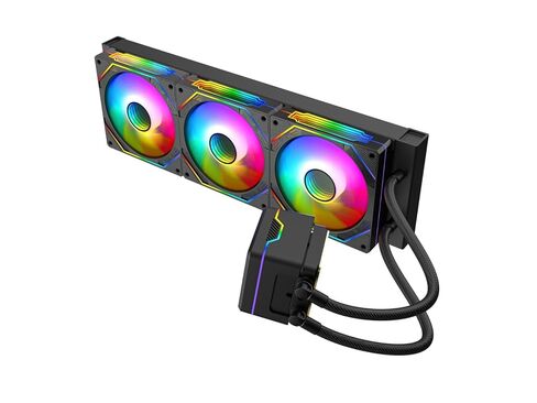 Iceberg Legend 360 Ultra-performance Gaming PC Argb Liquid Colling مع شاشة LCD كاملة ، وبرودة ماء لـ CPU intel أو AMD مع الرادياتير 360 مم ، وثلاثة عشاق RGB 120 ملم (أبيض) in Kuwait