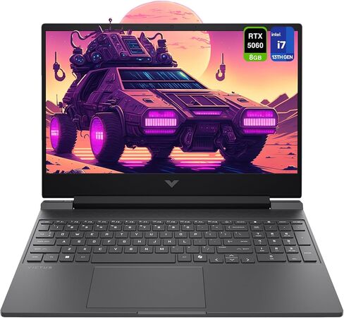 HP Victus Gaming Laptop, Intel i7-13620H, 32 GB DDR5 RAM, 1 TB PCIe SSD, 15,6" FHD (1920x1080) 144Hz Display, Nvidia G-Force RTX 5060, Backlit Numeric Keyboard, W11 Pro, Mica Silver in Saudi Arabia