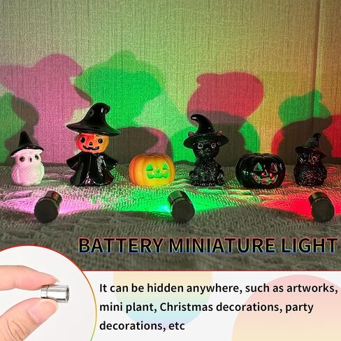 12 Pack Mini LED Lights ، LED LID LED صغير مدعوم من الحرف اليدوية ، وتغيير الأضواء الصغيرة الصغيرة المتغيرة ، وأضواء دمية لاسلكية للعروض ، والحفلات ، وحفل الزفاف ، وزخارف عيد الهالوين in Kuwait